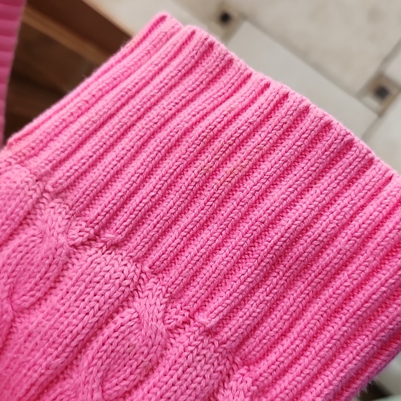 Lilly Pultizer Hot Pink Cable Knit Zip Up Hoodie Small - Picture 9 of 15